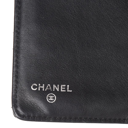 Chanel Patent Quilted Brilliant Zipped Pocket Wallet Black 6 of 11