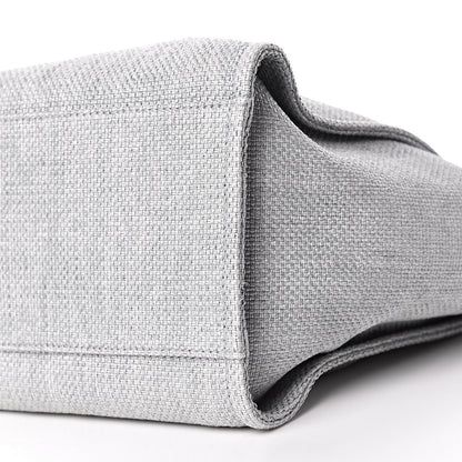 Chanel Woven Straw Raffia Large Deauville Tote Grey 11 of 11