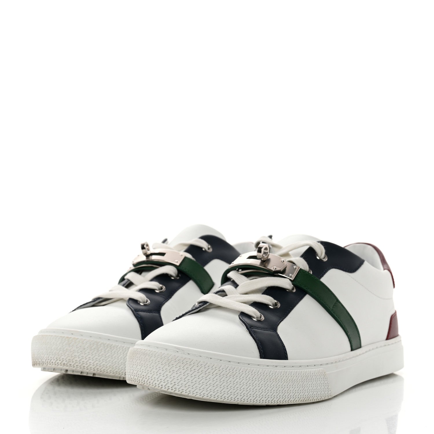 Hermes Calfskin Day Sneakers 41 Multicolor White 3 of 8
