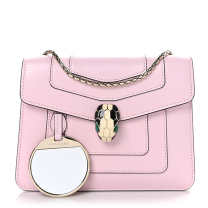 Bulgari Calfskin Small Serpenti Forever Snake Strap Crossbody Bag Light Pink 1 of 10