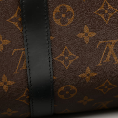 Louis Vuitton Monogram Macassar Keepall Bandouliere 55 12 of 13