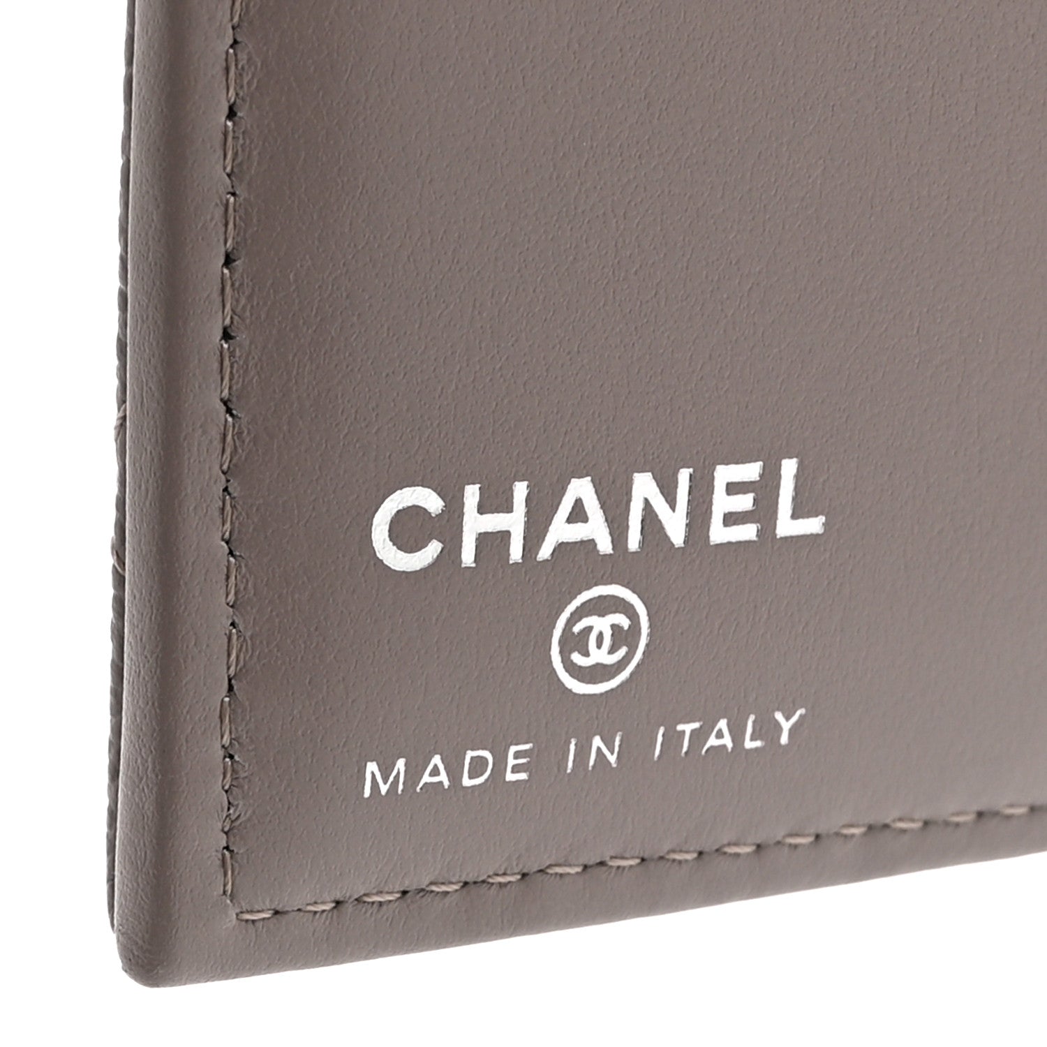 Chanel Caviar Quilted Passport Holder Grey 7 of 12