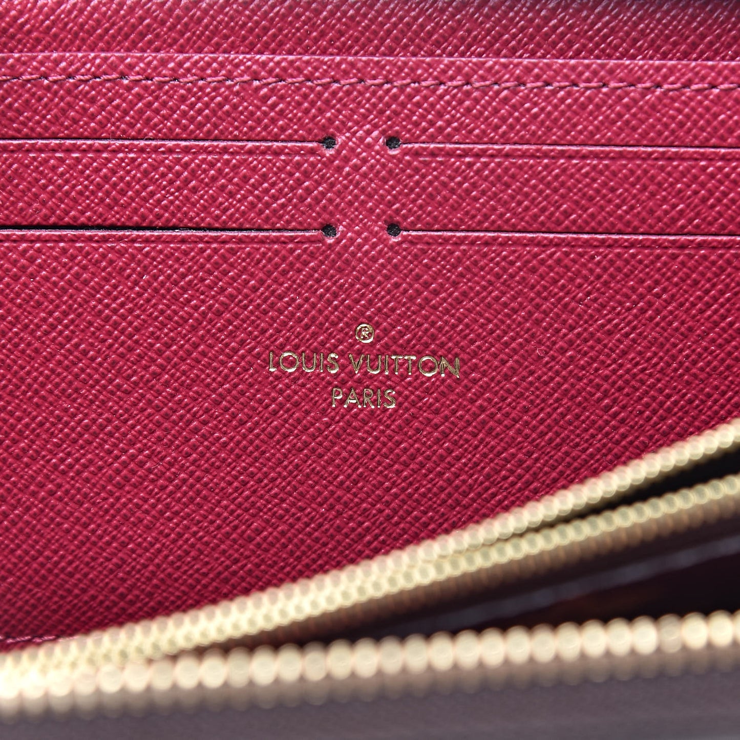 Monogram Clemence Wallet Fuchsia