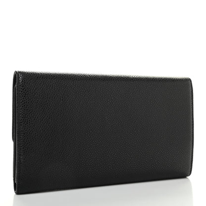 Chanel Caviar Timeless CC Large Gusset Flap Wallet Black 3 of 7