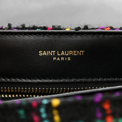 Saint Laurent Tweed Toy Loulou Shoulder Bag Black 6 of 11
