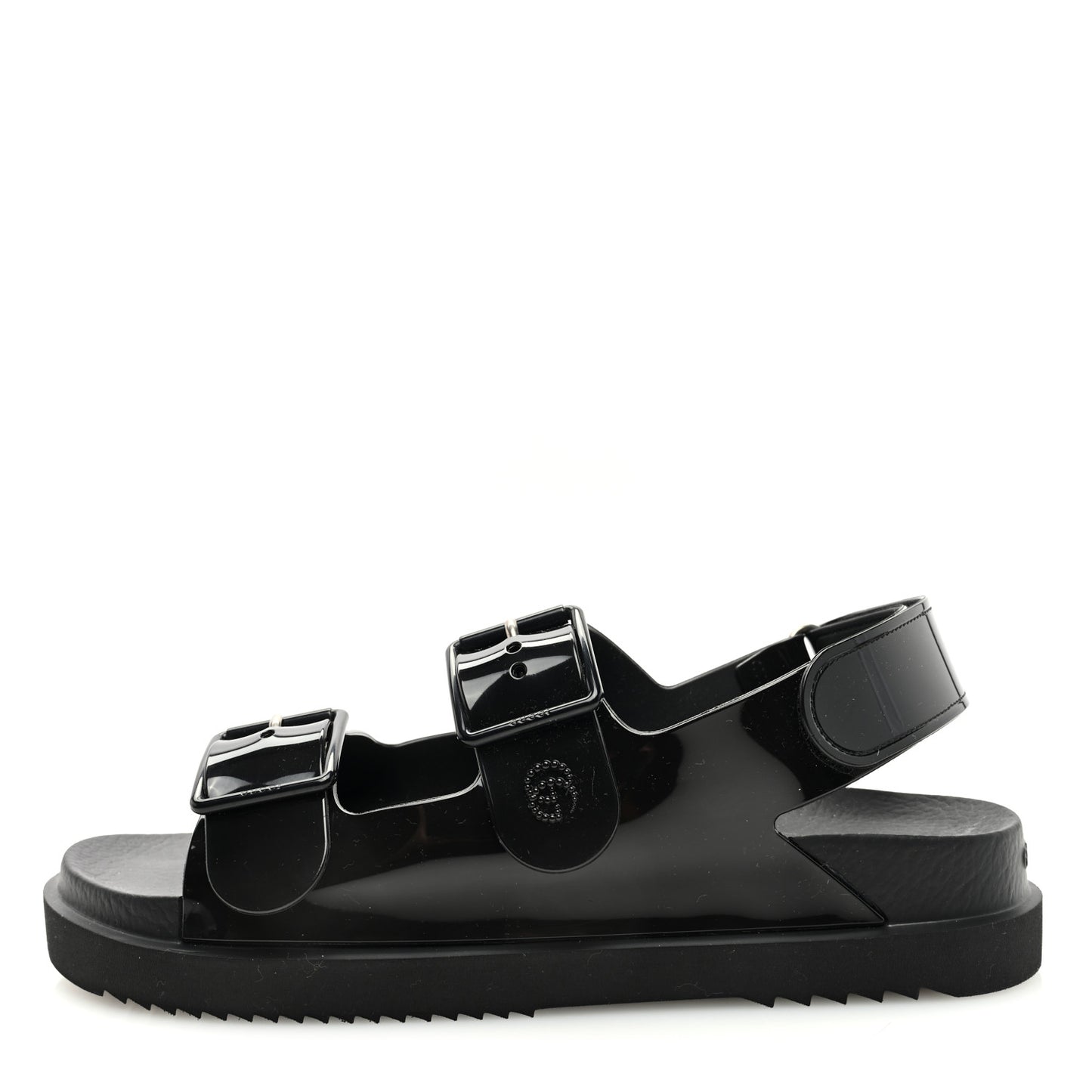 Rubber Mini Double G Womens Isla Dad Sandals 39 Black