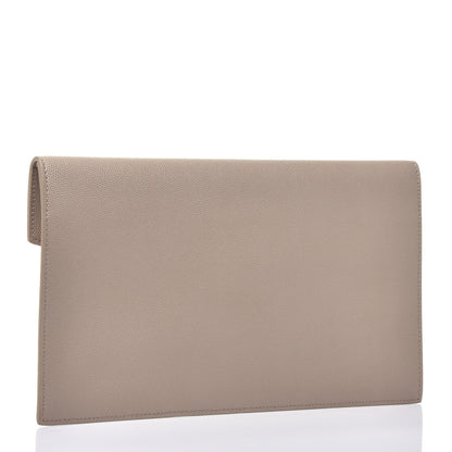 Saint Laurent Grain De Poudre Uptown Pouch Sea Salt 3 of 7