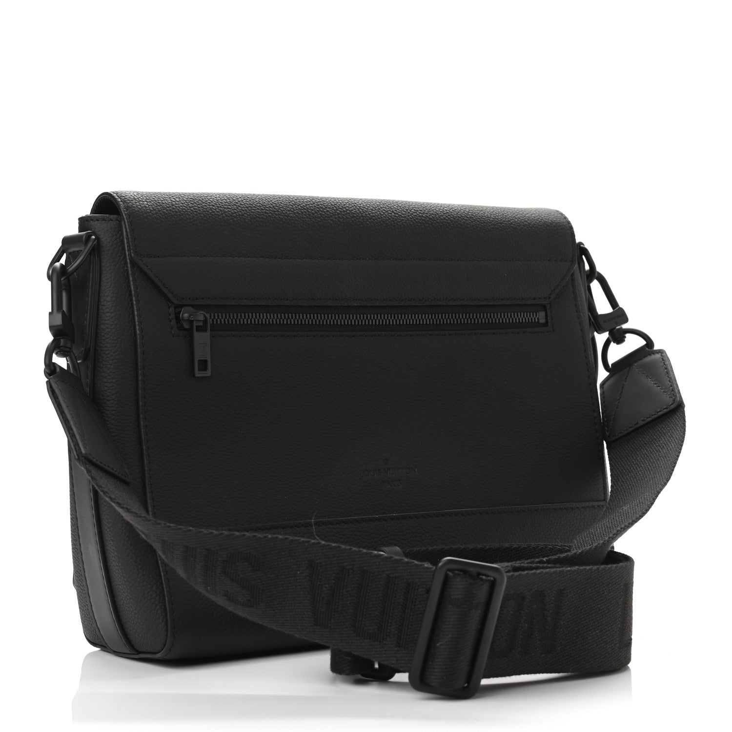 Louis Vuitton Calfskin Aerogram Messenger Black 3 of 9
