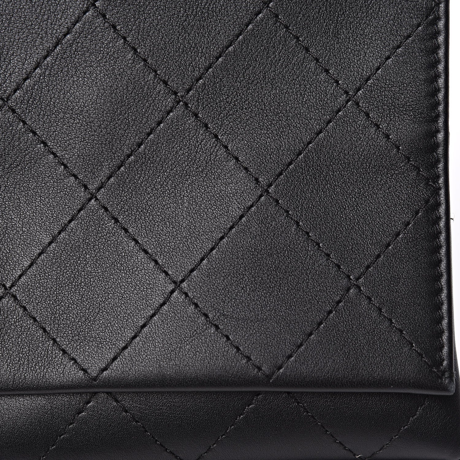 Chanel Calfskin Stitched Large Flap Black 12 of 18