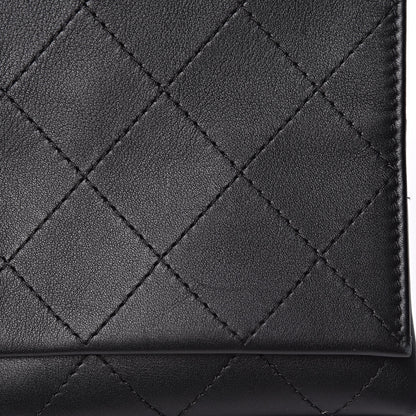 Chanel Calfskin Stitched Large Flap Black 12 of 18