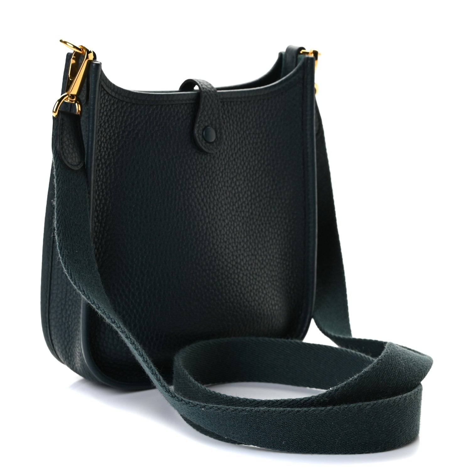 Hermes Taurillon Clemence Amazone Evelyne TPM Vert Cypress 2 of 7