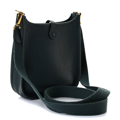 Hermes Taurillon Clemence Amazone Evelyne TPM Vert Cypress 2 of 7