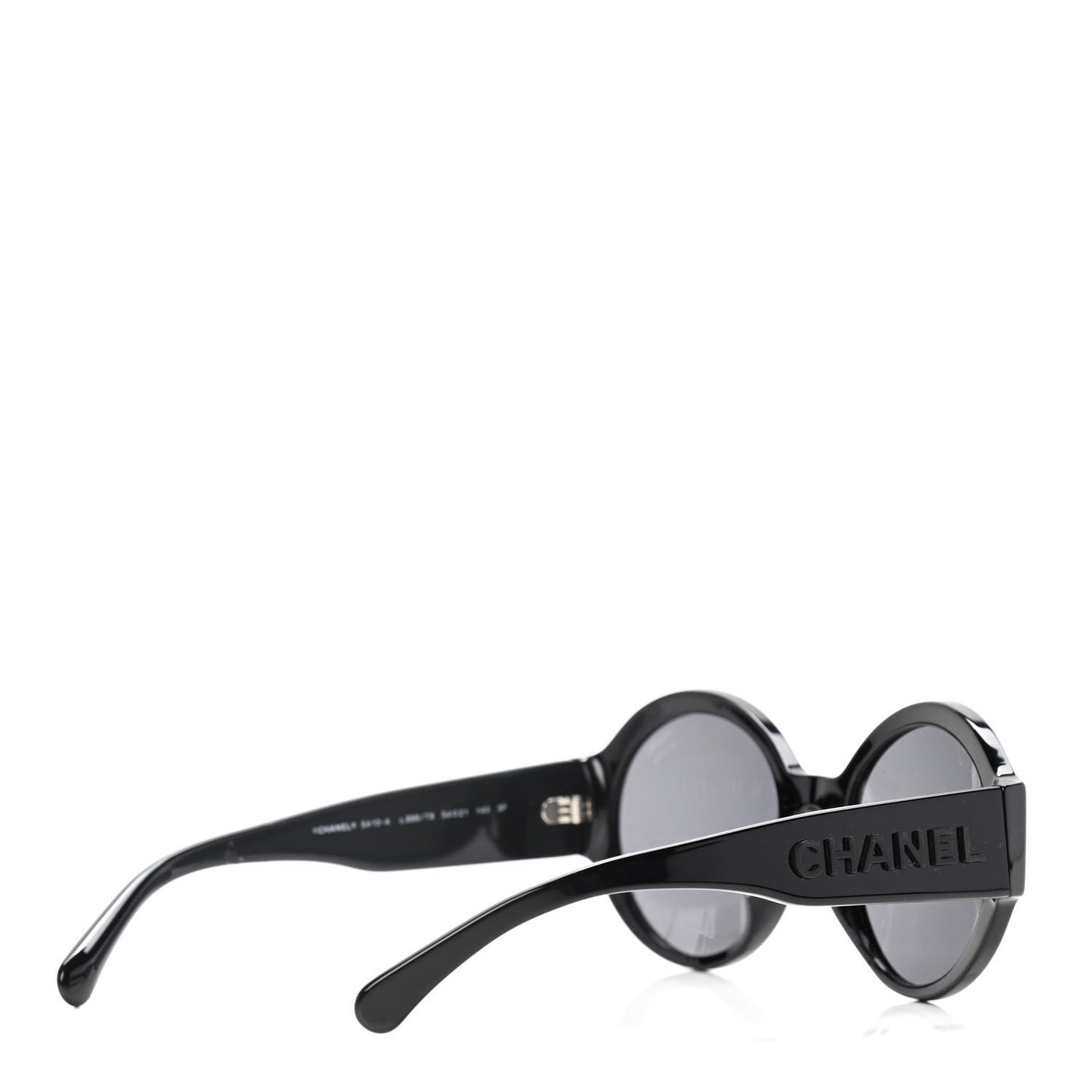 Acetate Polarized Round Sunglasses 5410 Black