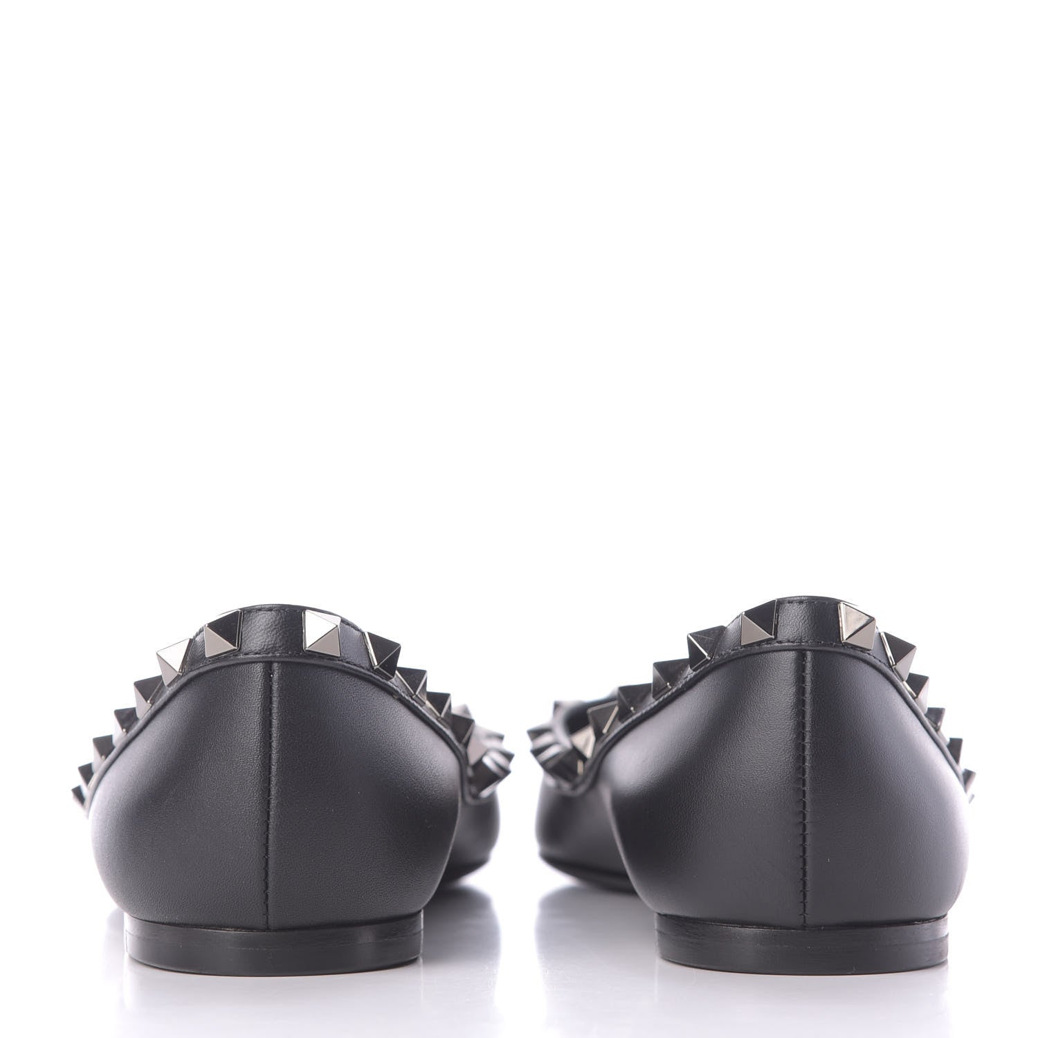 Valentino Garavani Nappa Rockstud Ballerina Flats 37 Black 5 of 12