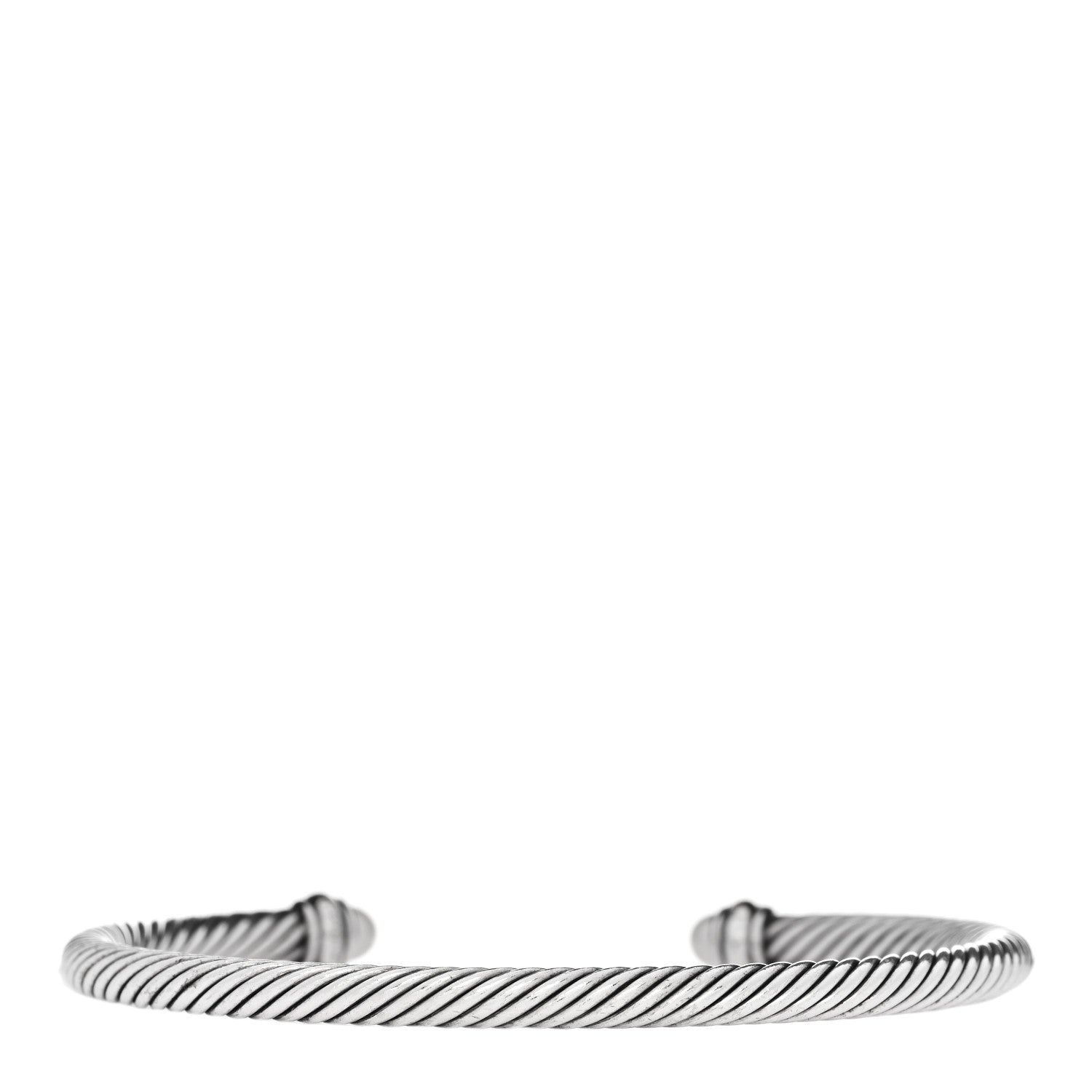 David Yurman Sterling Silver 18K Yellow Gold Cultured Pearl 4mm Cable Classics Bracelet 2 of 3