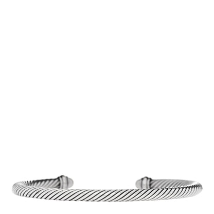 David Yurman Sterling Silver 18K Yellow Gold Cultured Pearl 4mm Cable Classics Bracelet 2 of 3