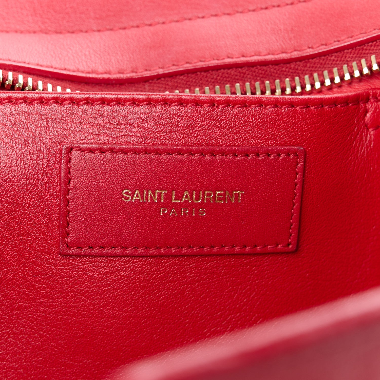 Saint Laurent Calfskin Small Classic Y Cabas Red 6 of 14