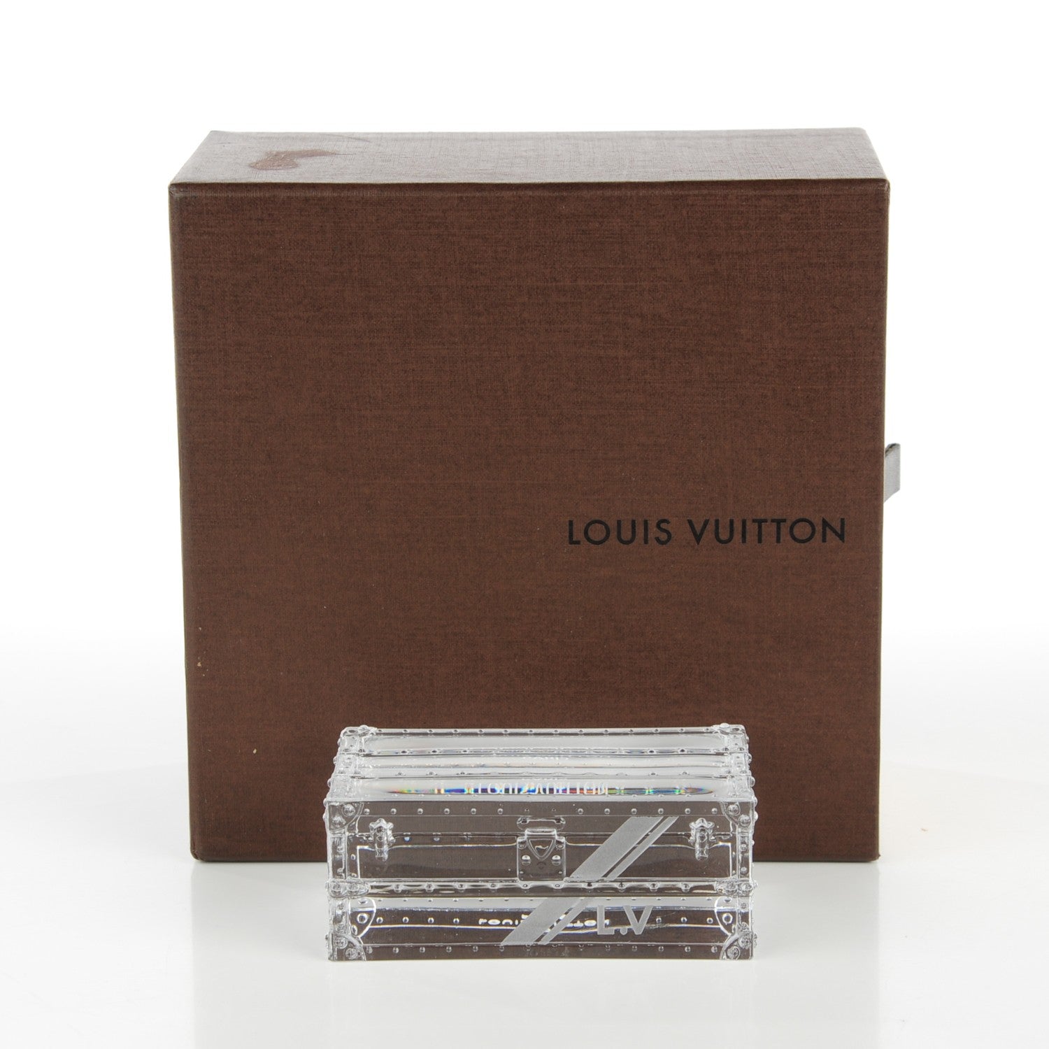 Louis Vuitton Crystal Trunk Paperweight 5 of 5