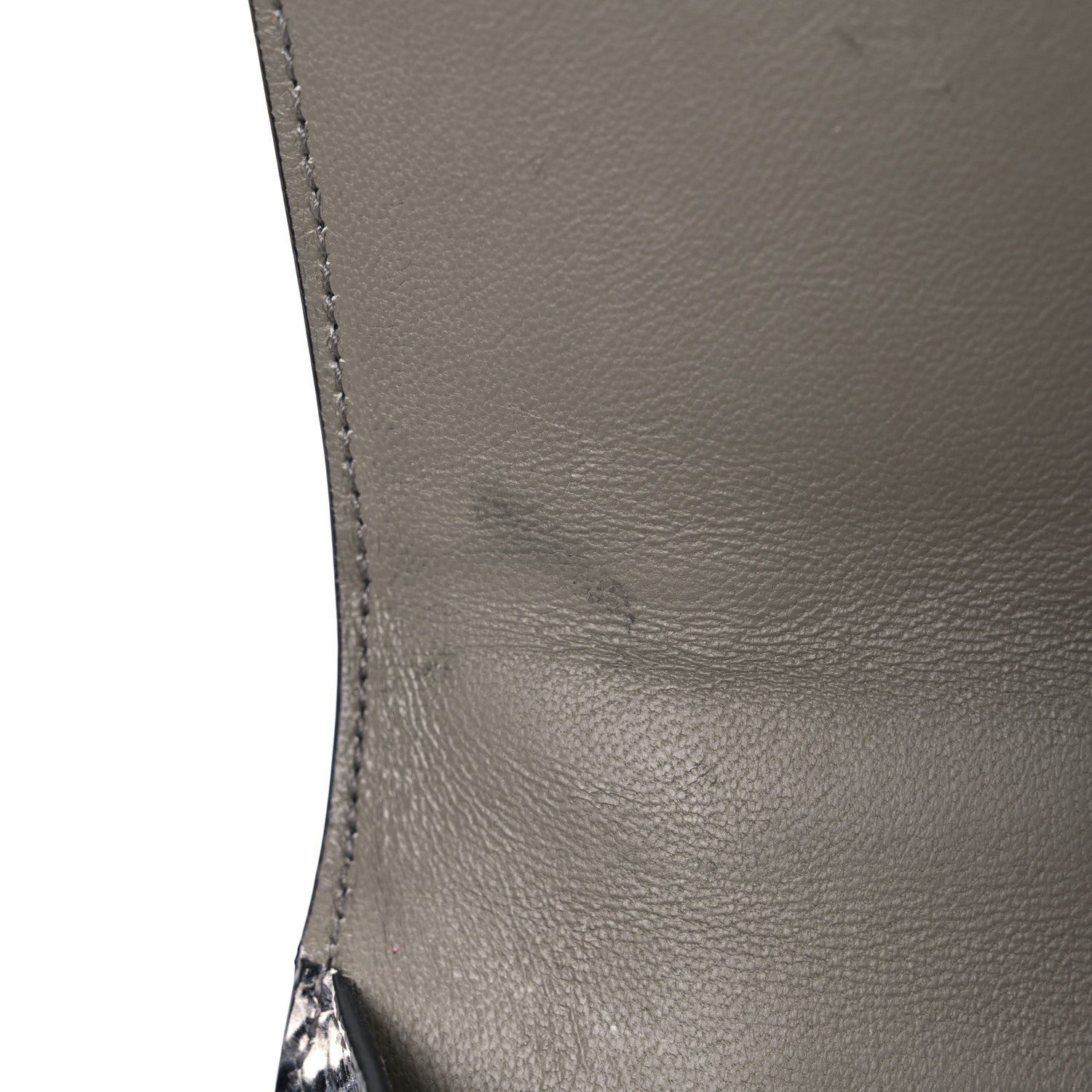 Balenciaga Calfskin Snake Effect Small Hourglass Top Handle Bag Black White 11 of 11