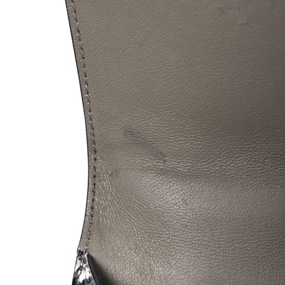 Balenciaga Calfskin Snake Effect Small Hourglass Top Handle Bag Black White 11 of 11