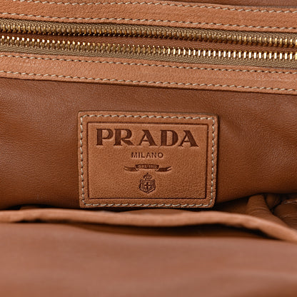 Prada Washed Buffalo Frame Bag Cuoio 6 of 9