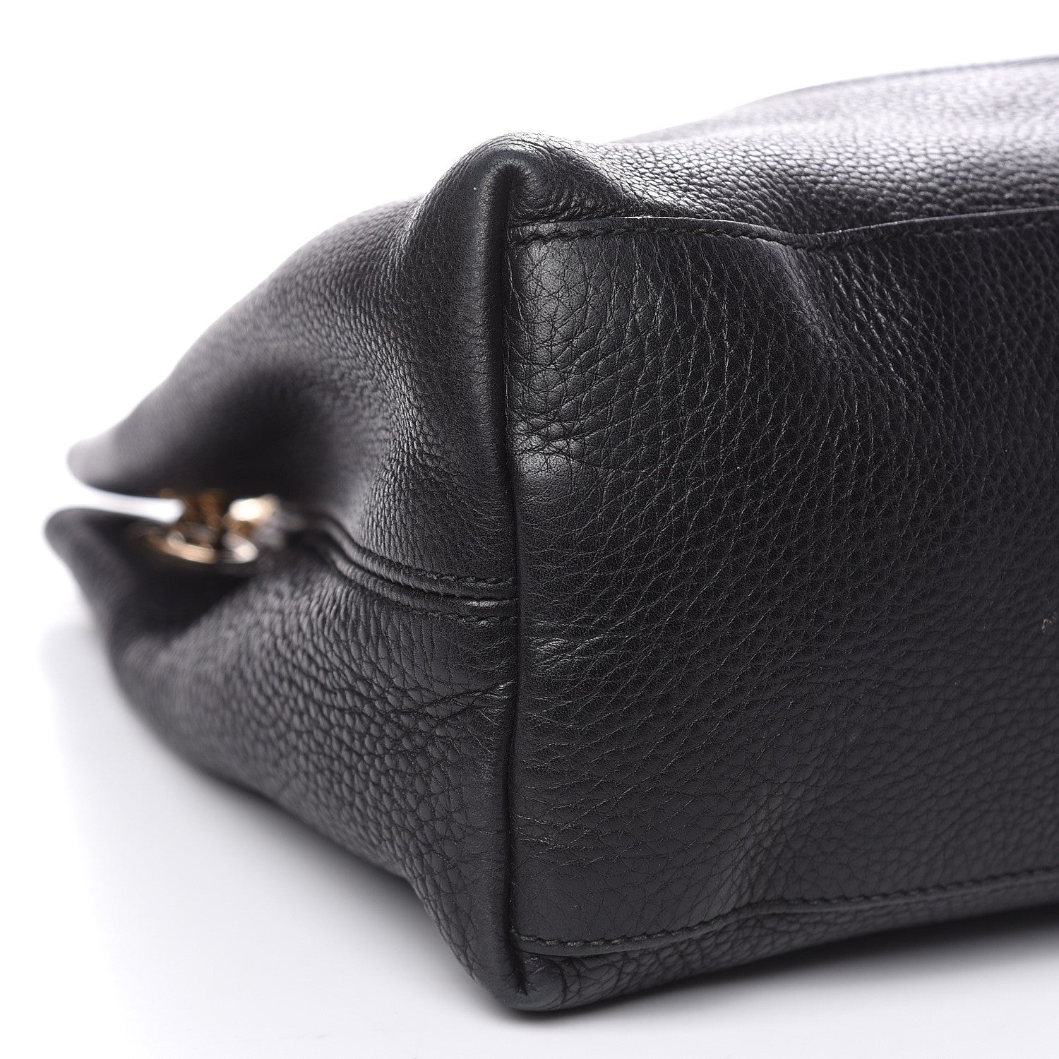 Gucci Pebbled Calfskin Medium Soho Chain Shoulder Bag Black 8 of 18