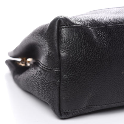 Gucci Pebbled Calfskin Medium Soho Chain Shoulder Bag Black 8 of 18