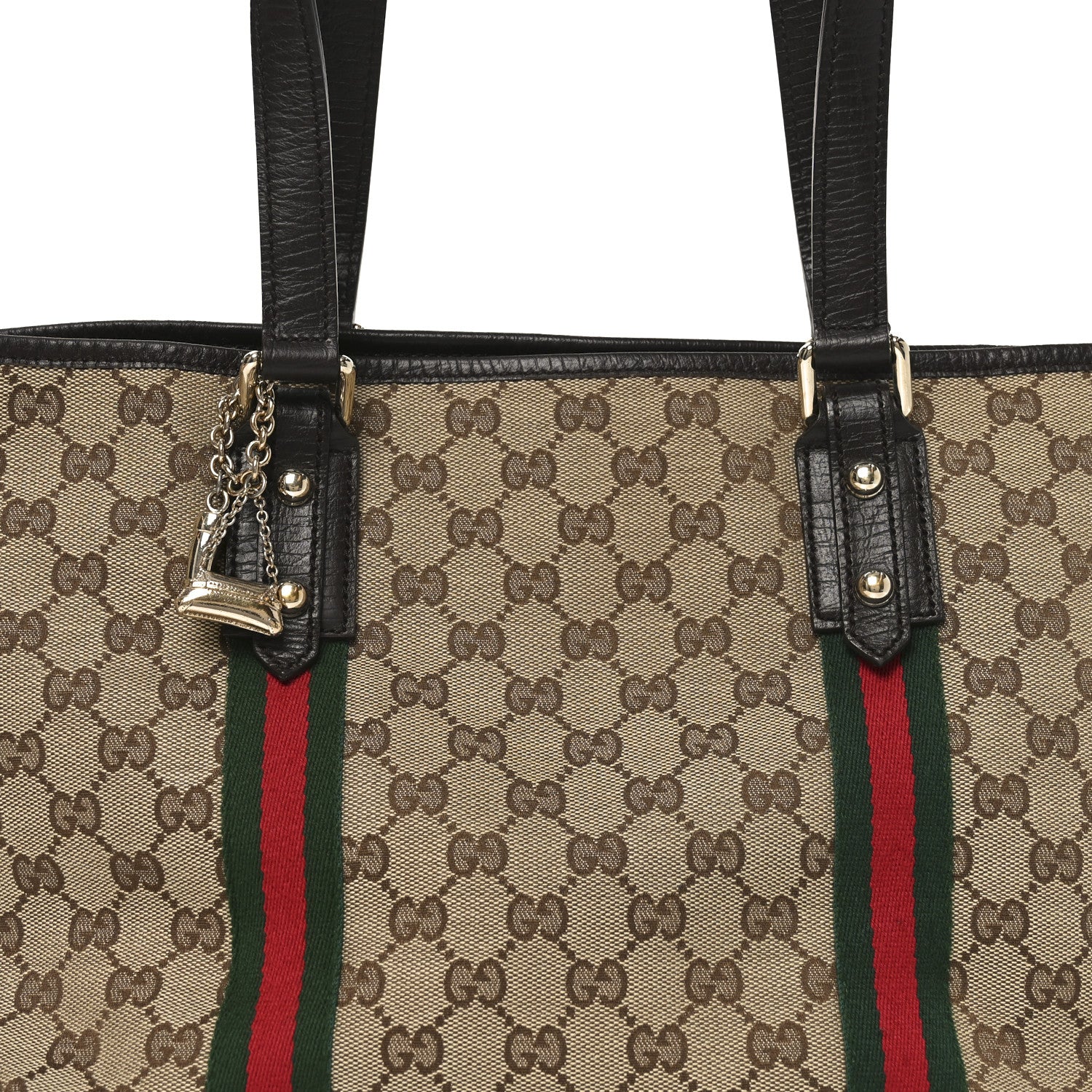 Gucci Monogram Medium Jolicoeur Tote Dark Brown 8 of 10