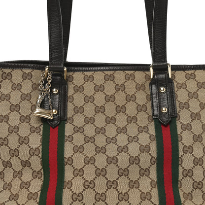 Gucci Monogram Medium Jolicoeur Tote Dark Brown 8 of 10