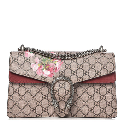 Gucci GG Supreme Monogram Blooms Small Dionysus Shoulder Bag Beige Multicolor Dry Rose 1 of 8