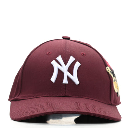 Gucci X MLB Cotton NY Yankees Baseball Hat 57-61 Lacquer 3 of 9