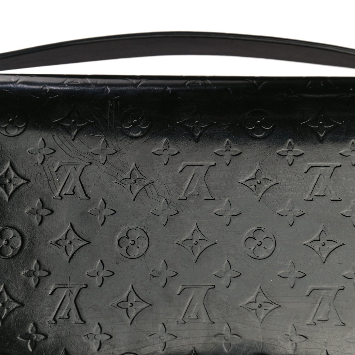 Louis Vuitton Monogram Glace Anouchka Pochette MM Black 17 of 23