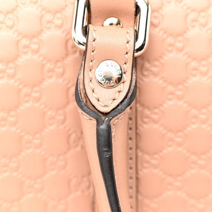 Gucci Soft Microguccissima Small Zippered Satchel Camelia 11 of 12