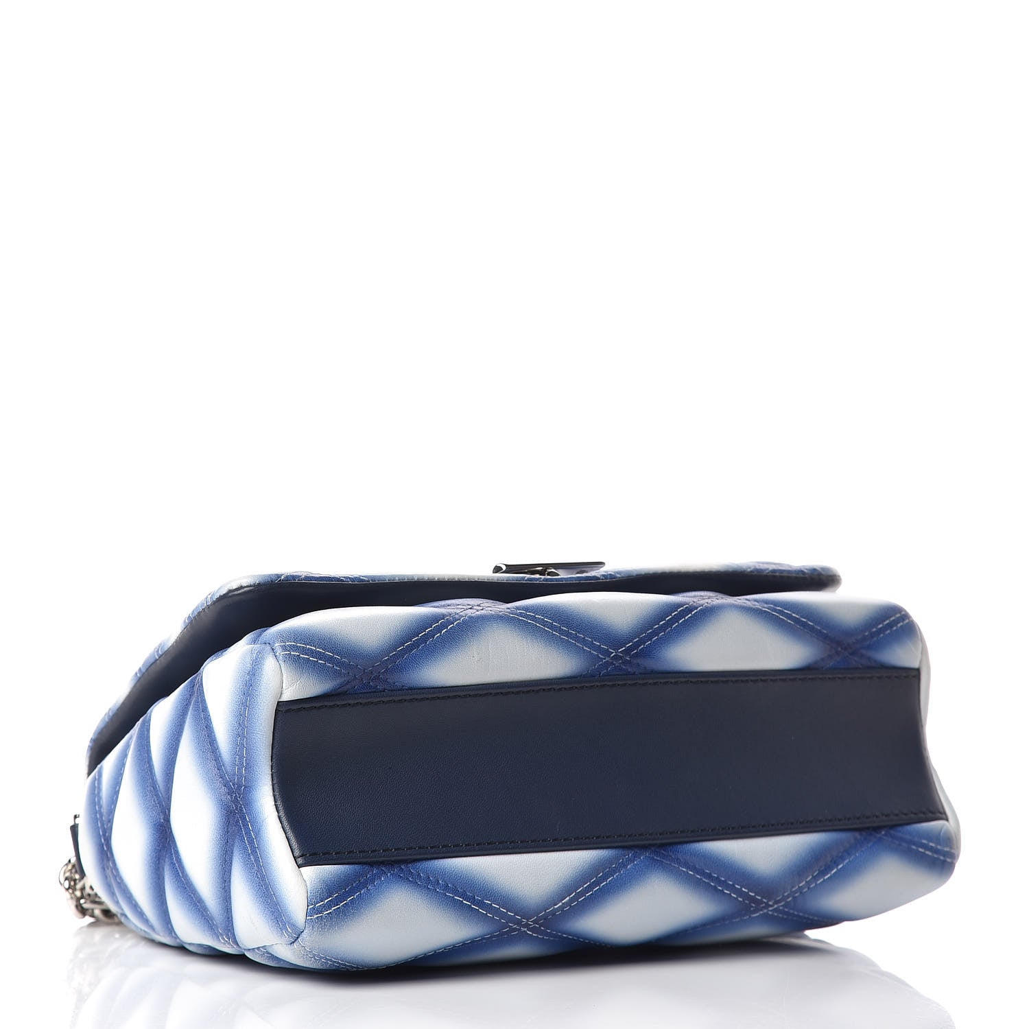 Louis Vuitton Lambskin Malletage Contraste GO-14 PM Blue 4 of 9