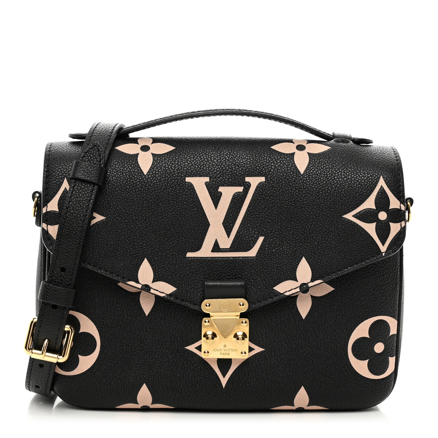 Louis Vuitton Empreinte Monogram Giant Pochette Metis Black Beige 1 of 10