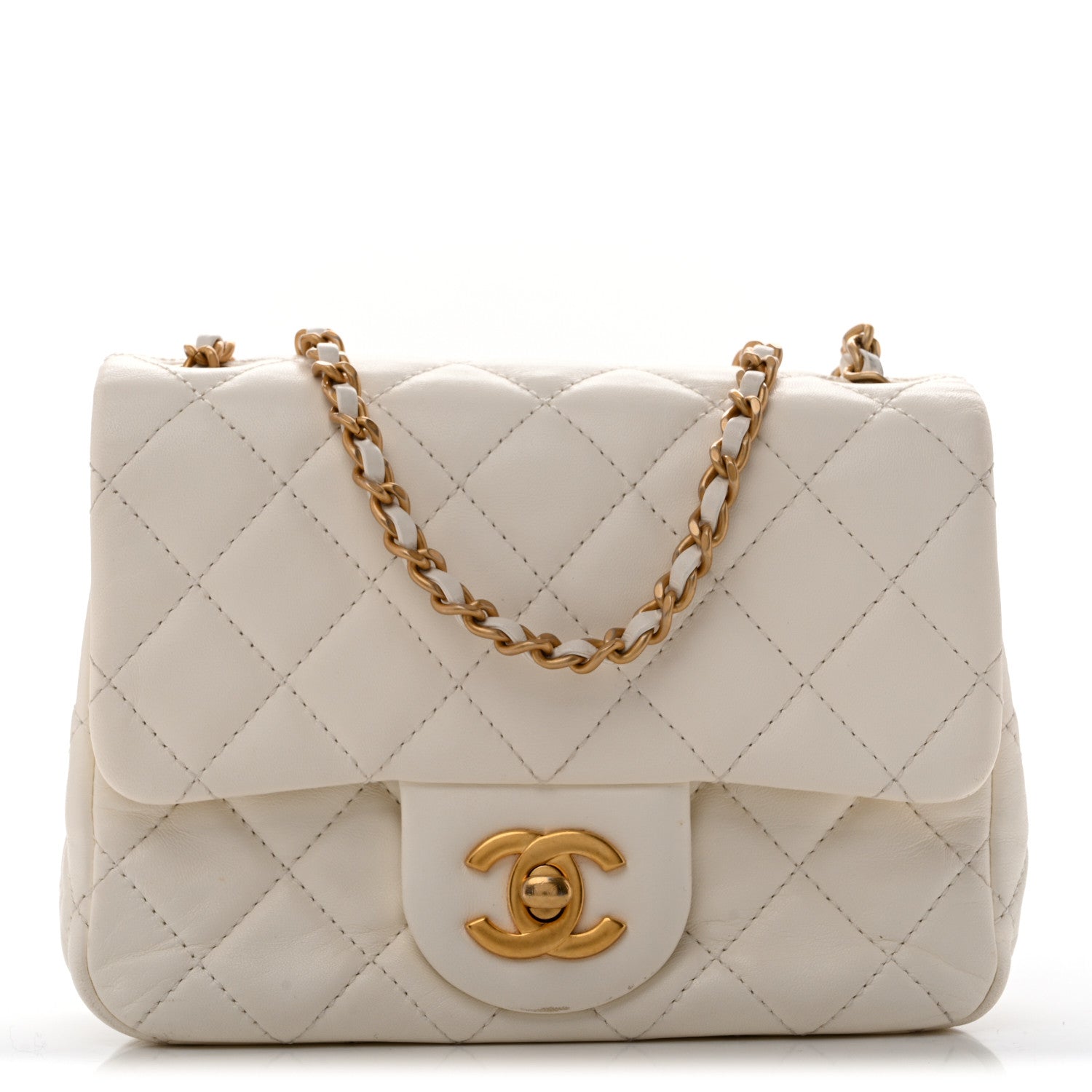 Chanel Lambskin Quilted Mini Pearl Crush Flap White 1 of 13