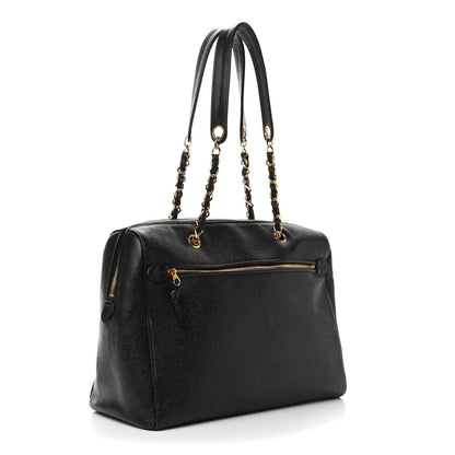 Chanel Caviar Large CC Shoulder Bag Black 2 of 5