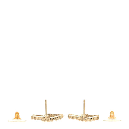 Chanel Crystal Over The Rainbow CC Earrings Gold Multicolor 3 of 5