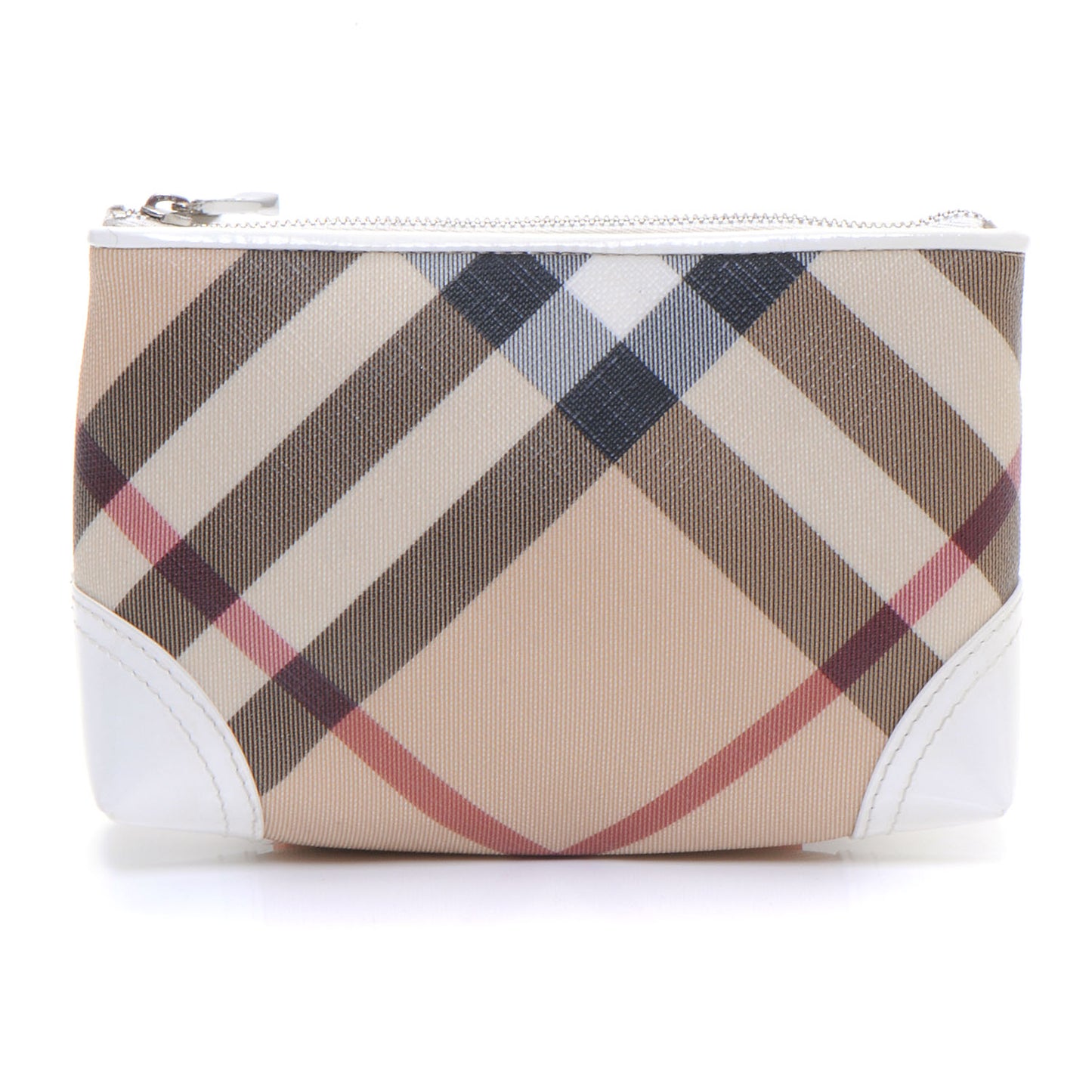 Nova Check Cosmetic Case White