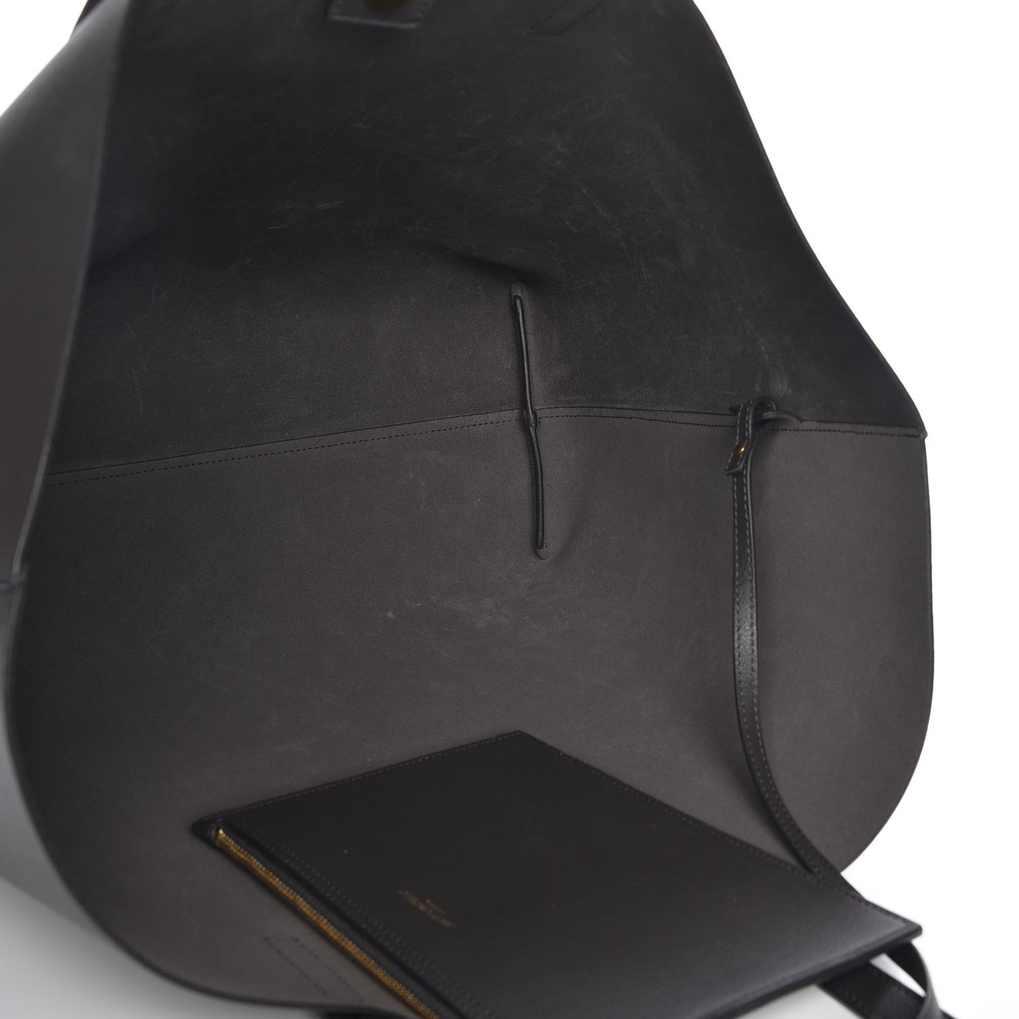 Calfskin Large Shopping Tote Earth