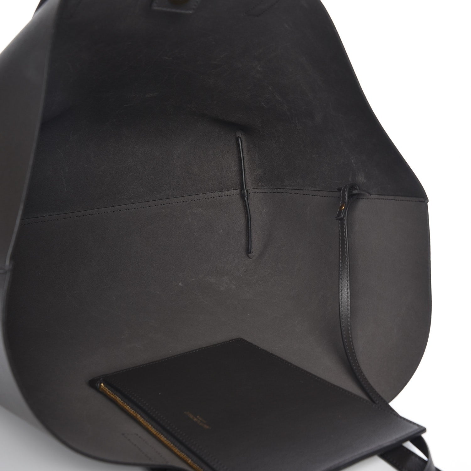 Saint Laurent Calfskin Large Shopping Tote Earth 5 of 13