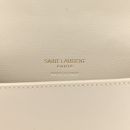 Saint Laurent Smooth Calfskin Monogram Phone Holder Crossbody Crema Soft 6 of 10