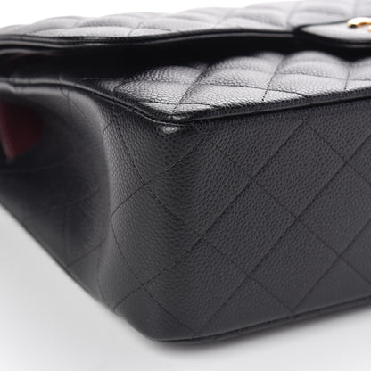 Chanel Caviar Quilted Jumbo Double Flap Black 8 of 11