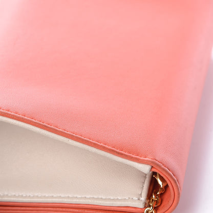 Fendi Nappa Enamel Mini Rush Clutch Orange 11 of 11