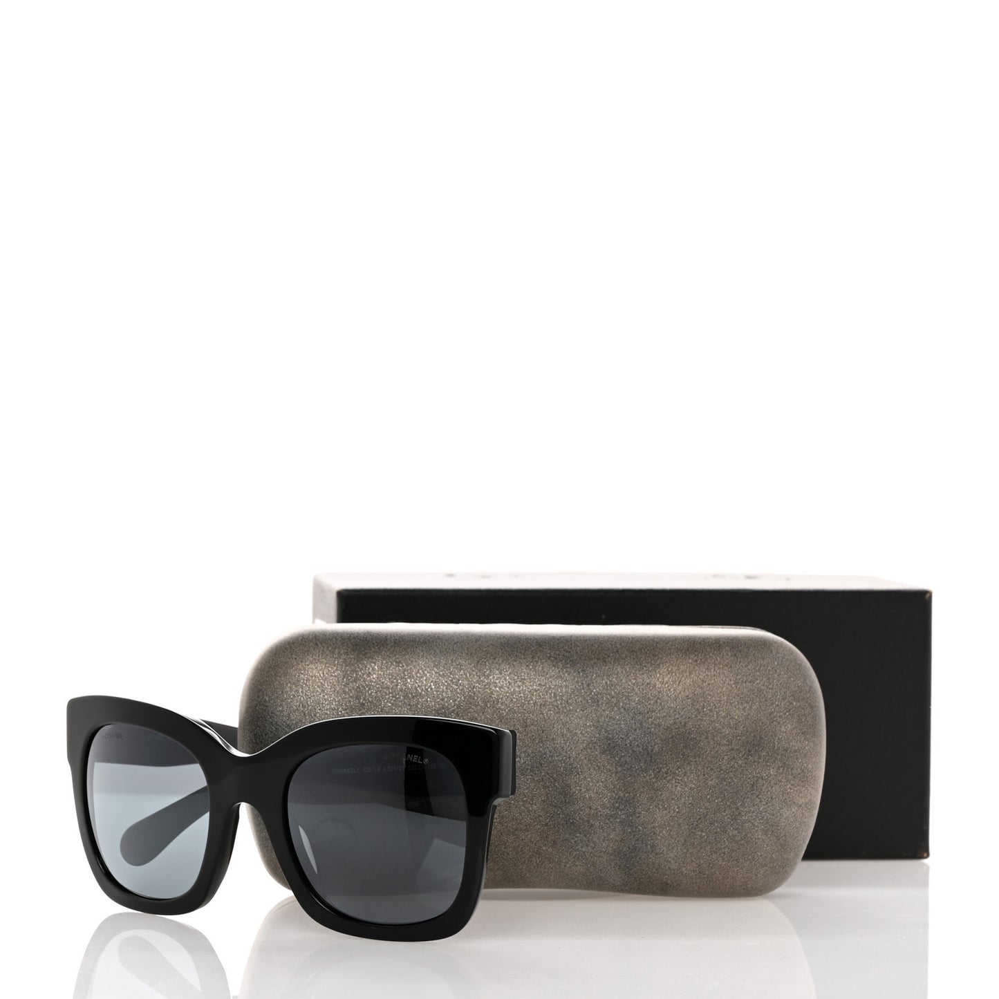 Acetate Square Sunglasses 5357-A Black