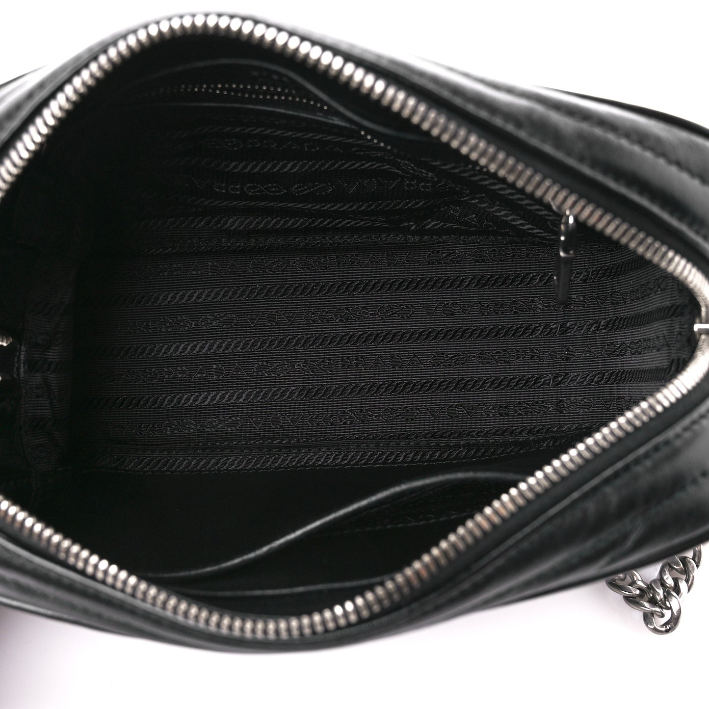 Soft Calfskin Diagramme Camera Bag Black