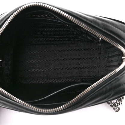 Prada Soft Calfskin Diagramme Camera Bag Black 5 of 10