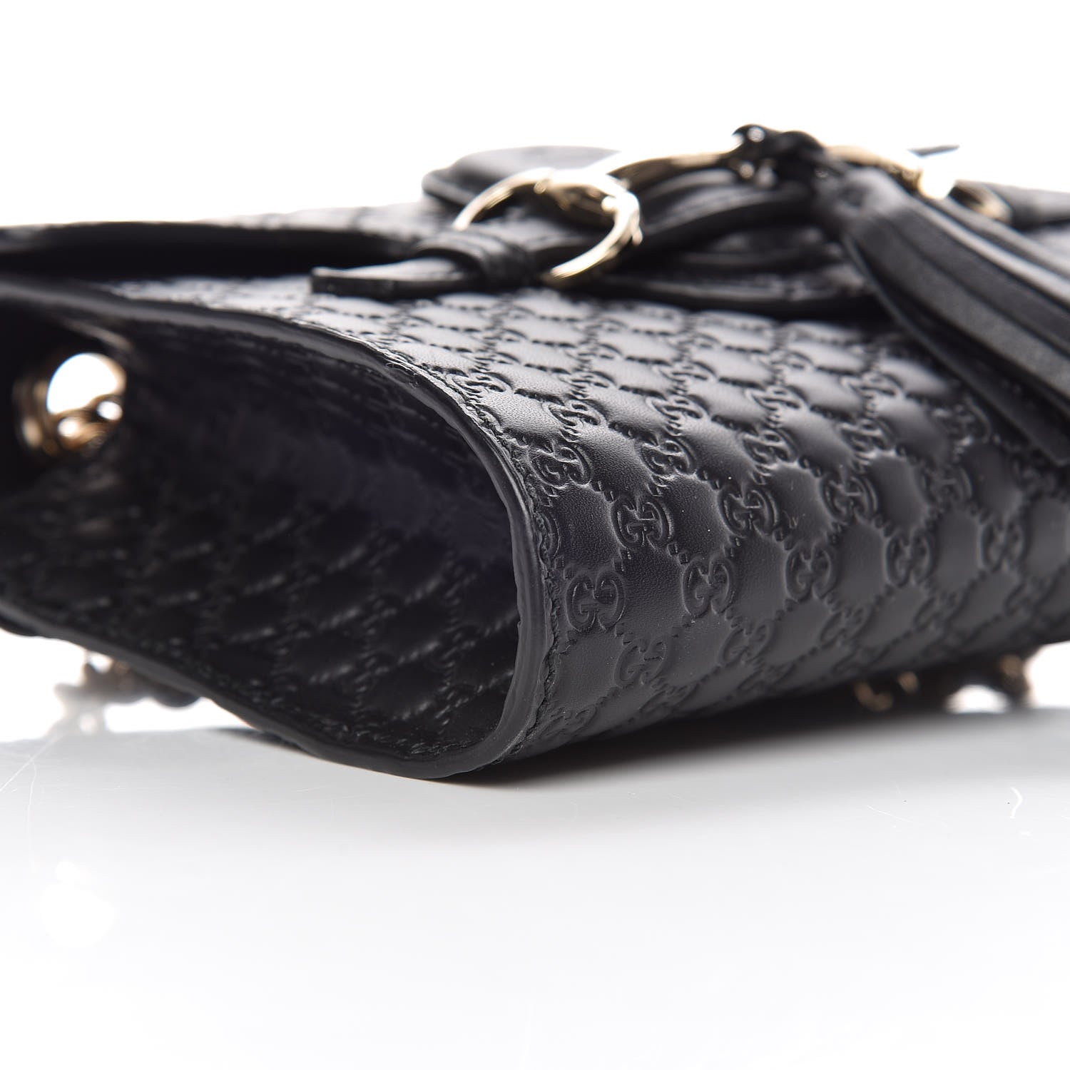 Gucci Microguccissima Mini Emily Shoulder Bag Black 5 of 9