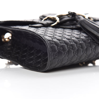 Gucci Microguccissima Mini Emily Shoulder Bag Black 5 of 9