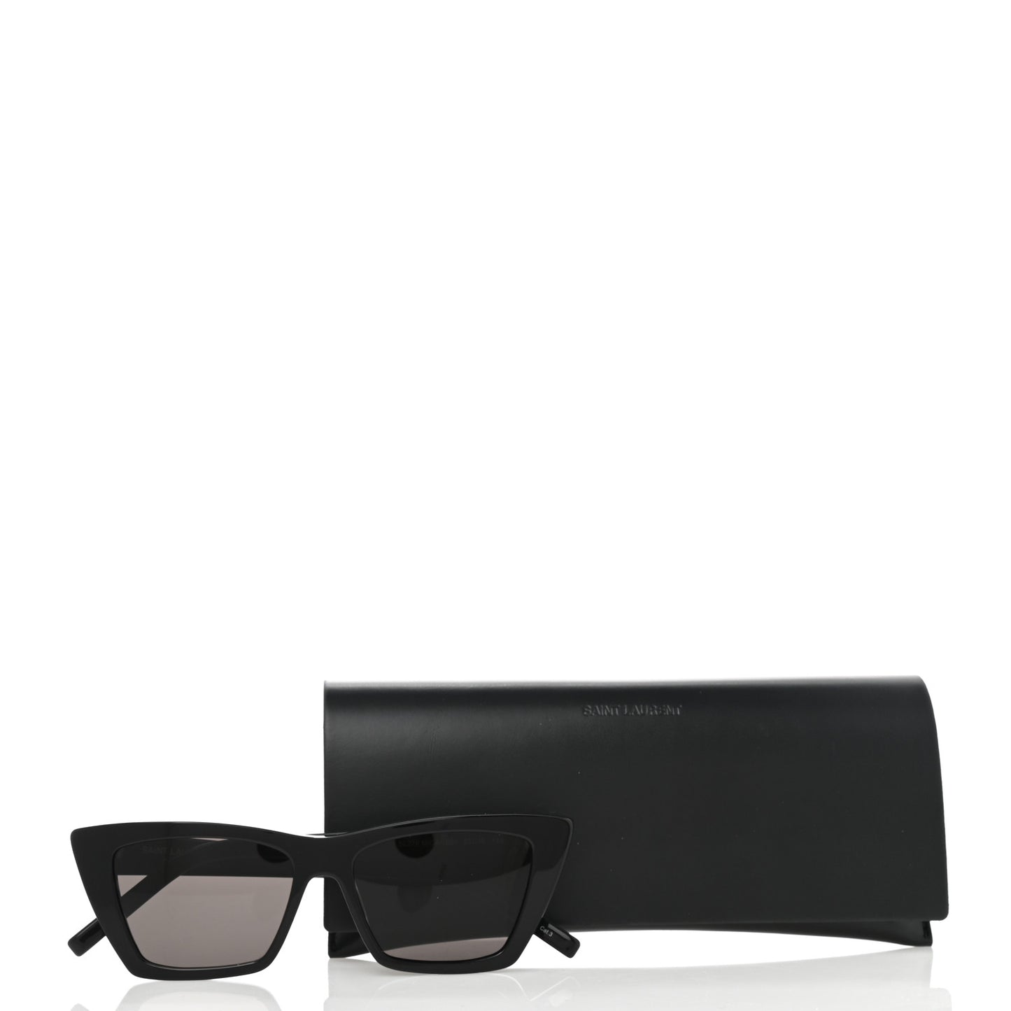 Acetate Mica Cat Eye Sunglasses SL 276 Black